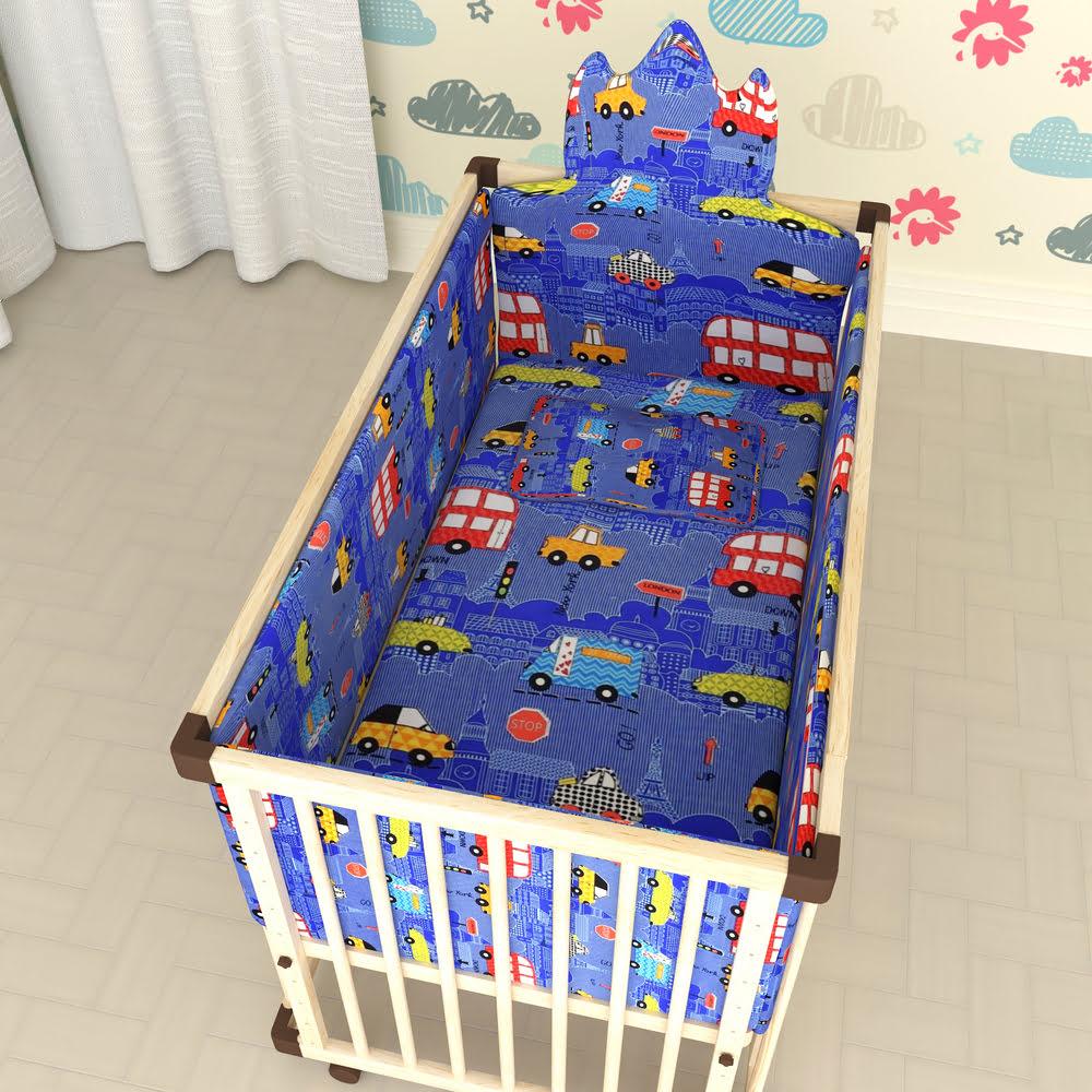 StarAndDaisy Baby Bumper Set for Wooden Cot 