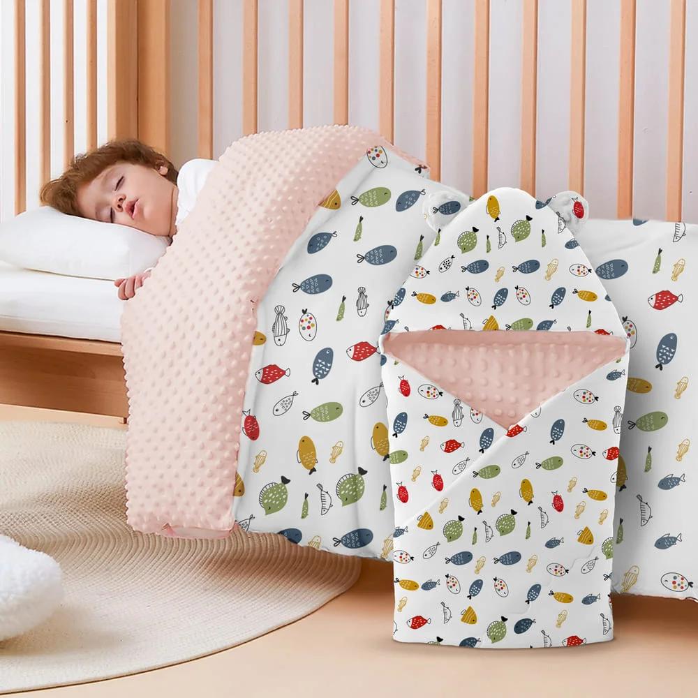 StarAndDaisy Soft Aqua Baby Blanket