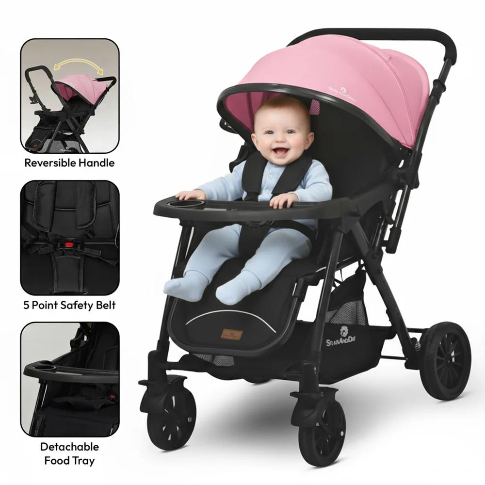 StarAndDaisy City Joy Baby Stroller with Reversible Handle