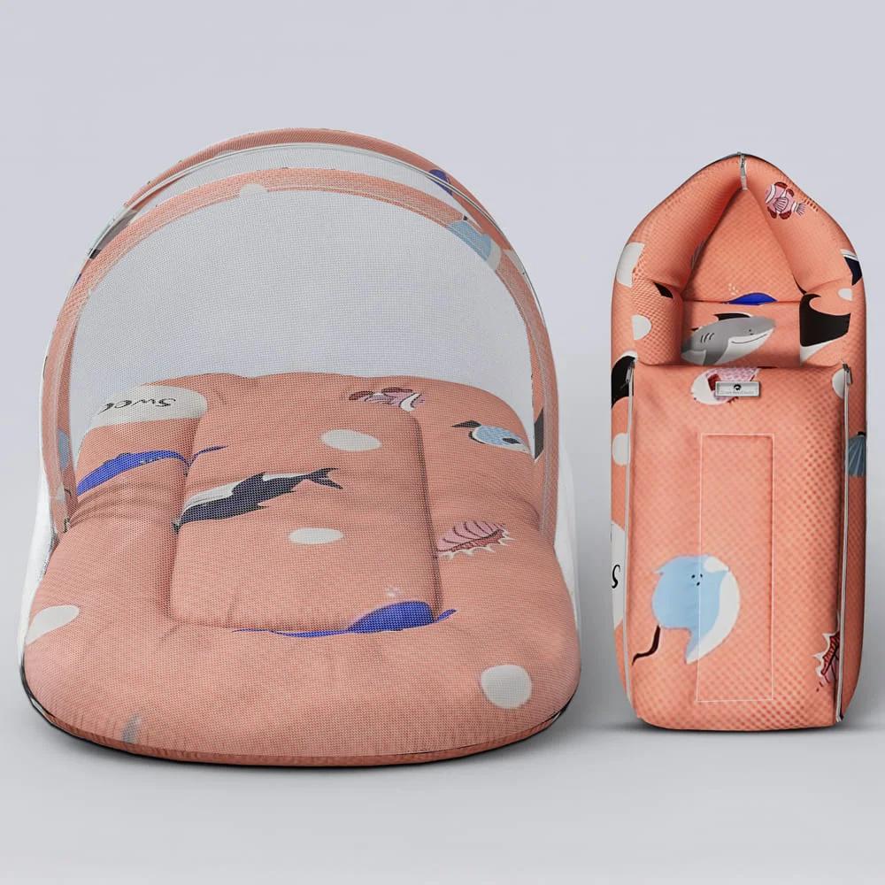 StarAndDaisy Baby Bed Set with Mosquito Net and Baby Sleeping Bag Combo