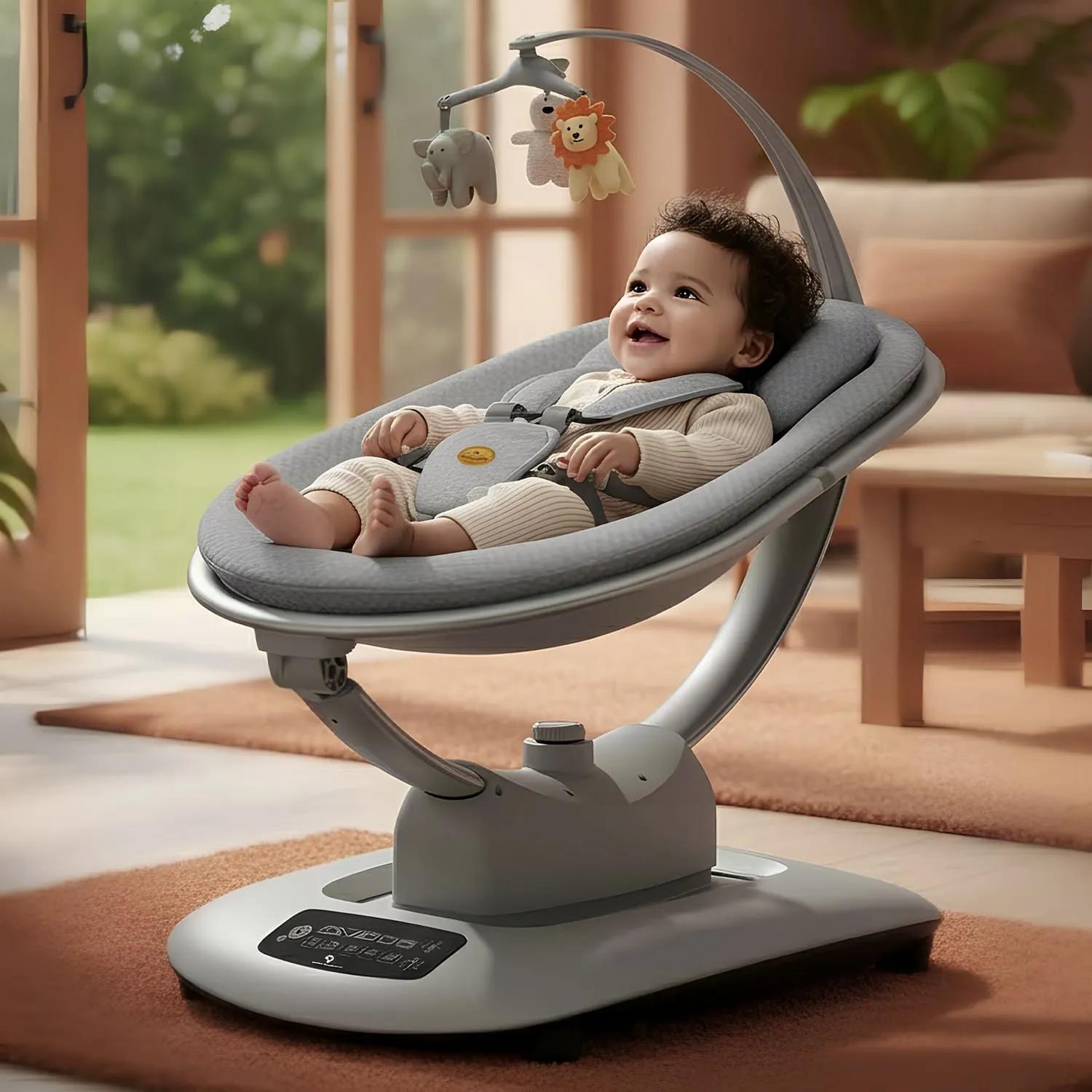 StarAndDaisy Soft Swing Electric Baby Swing Rocker