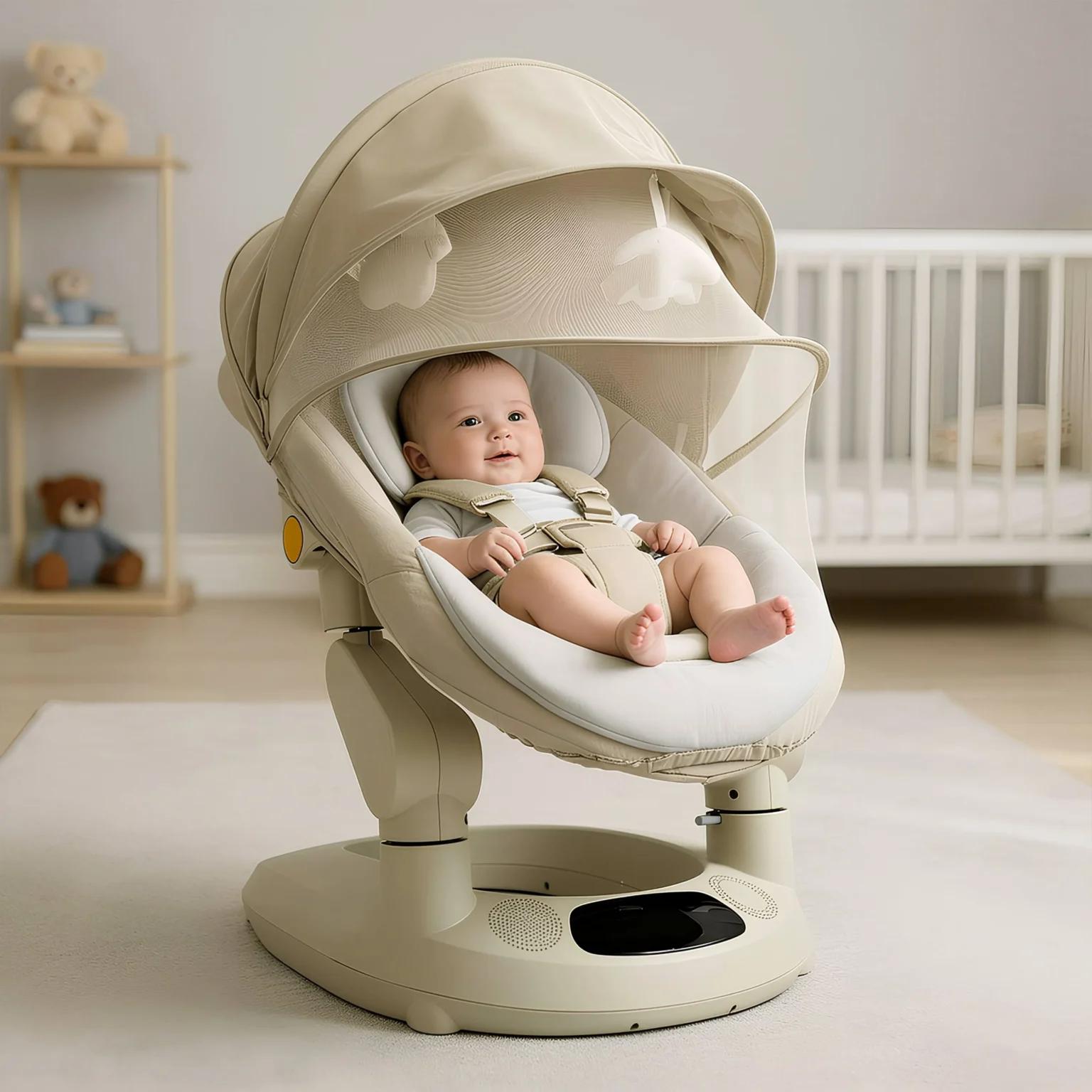 StarAndDaisy Smart Baby Rocker & Swing with Canopy