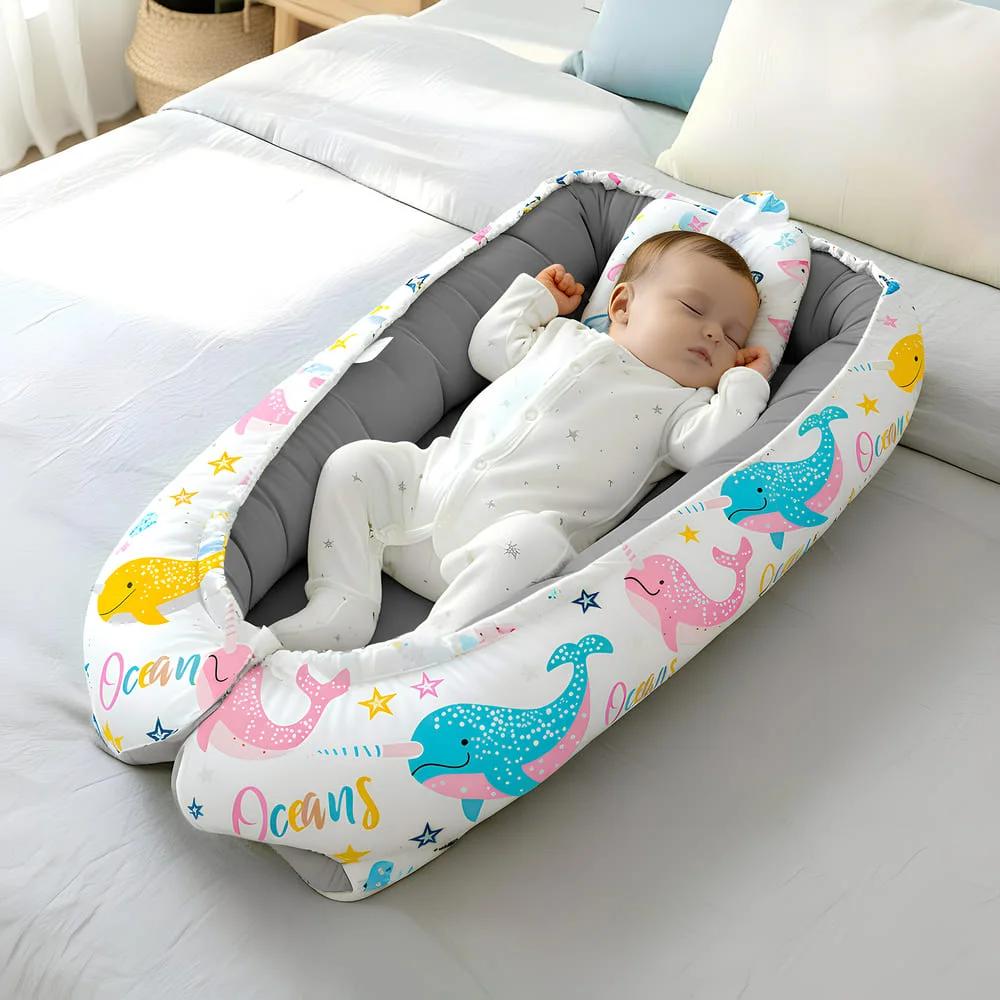 StarAndDaisy Baby Nest Oval Shaped Baby Bed 