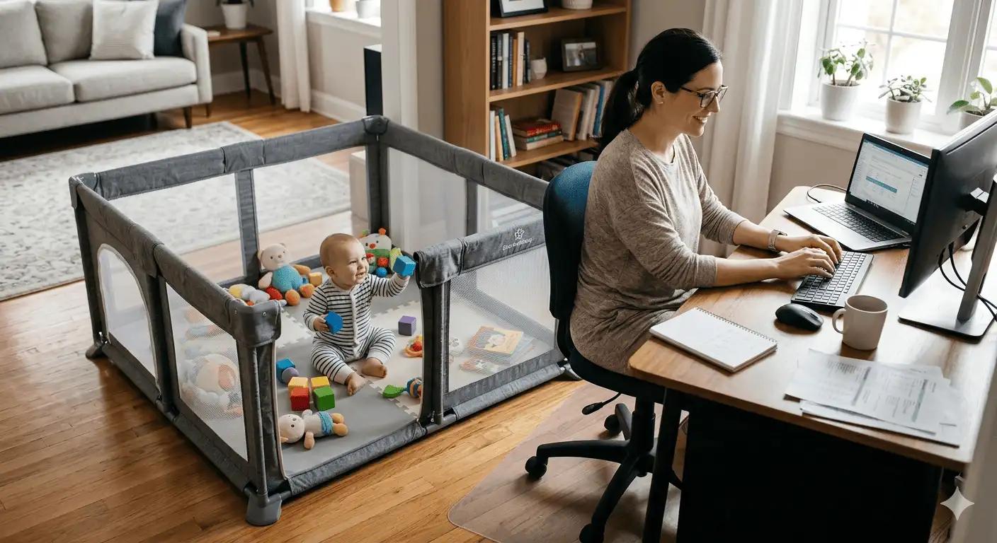 Why a Baby Playpen is Every Work-From-Home Parent’s Secret Weapon